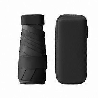 Waterproof Sun Protection Compact Folding Umbrellas with Storage Box