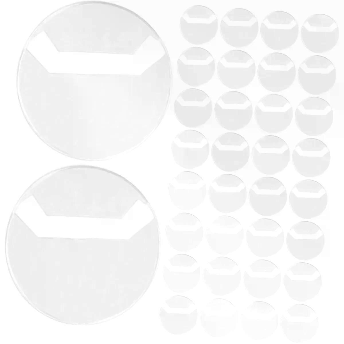 Badge Protective Cover 63mm Plastic 100pcs for Display