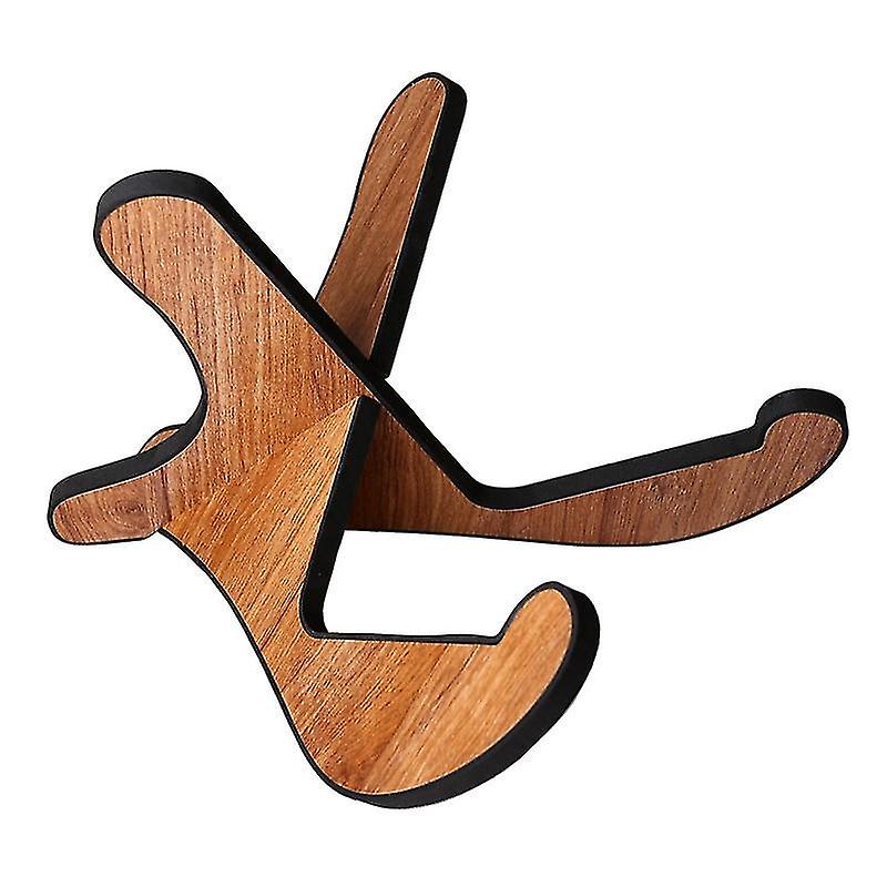 Portable Wooden Guitar Stand, Universal Musical Instrument Rack Detachable Bass