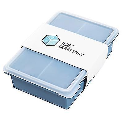 8 grilles Silicone Ice Cube Tray Tool avec couvercle