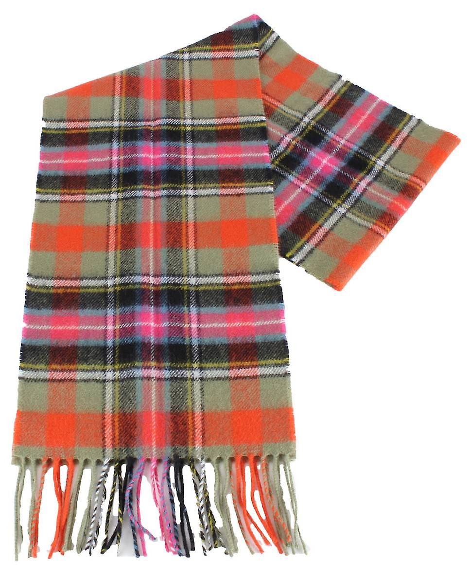 Locharron of Scotland Bowhill Bruce of Kinnaird Lambswool Scarf - Red/Green