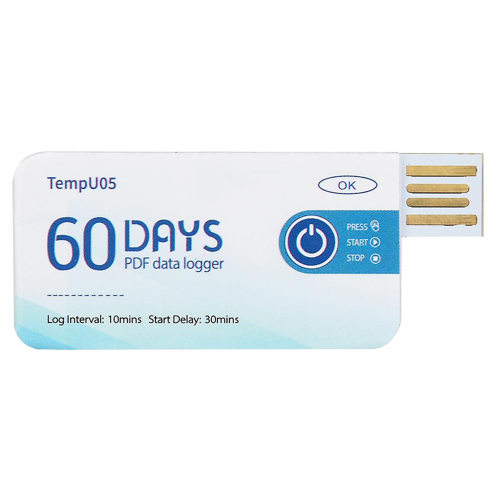 TempU05 Single Use Temperature Data Logger Disposable USB Temperature Recorder PDF Report