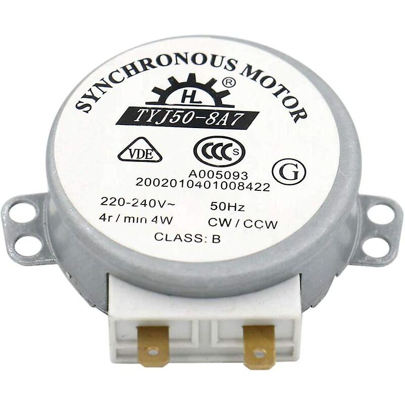 Motor TYJ50-8A7 220-240V AC 4R/Min CW/CCW 50Hz for microwave oven lathe table VDE listed