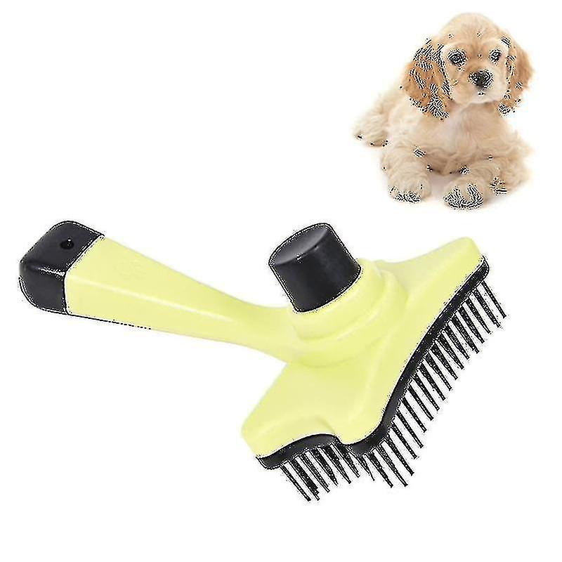 Elite Multi-functional Plastic Grooming Comb Cut Tangles Tool Pet Brushes(green)