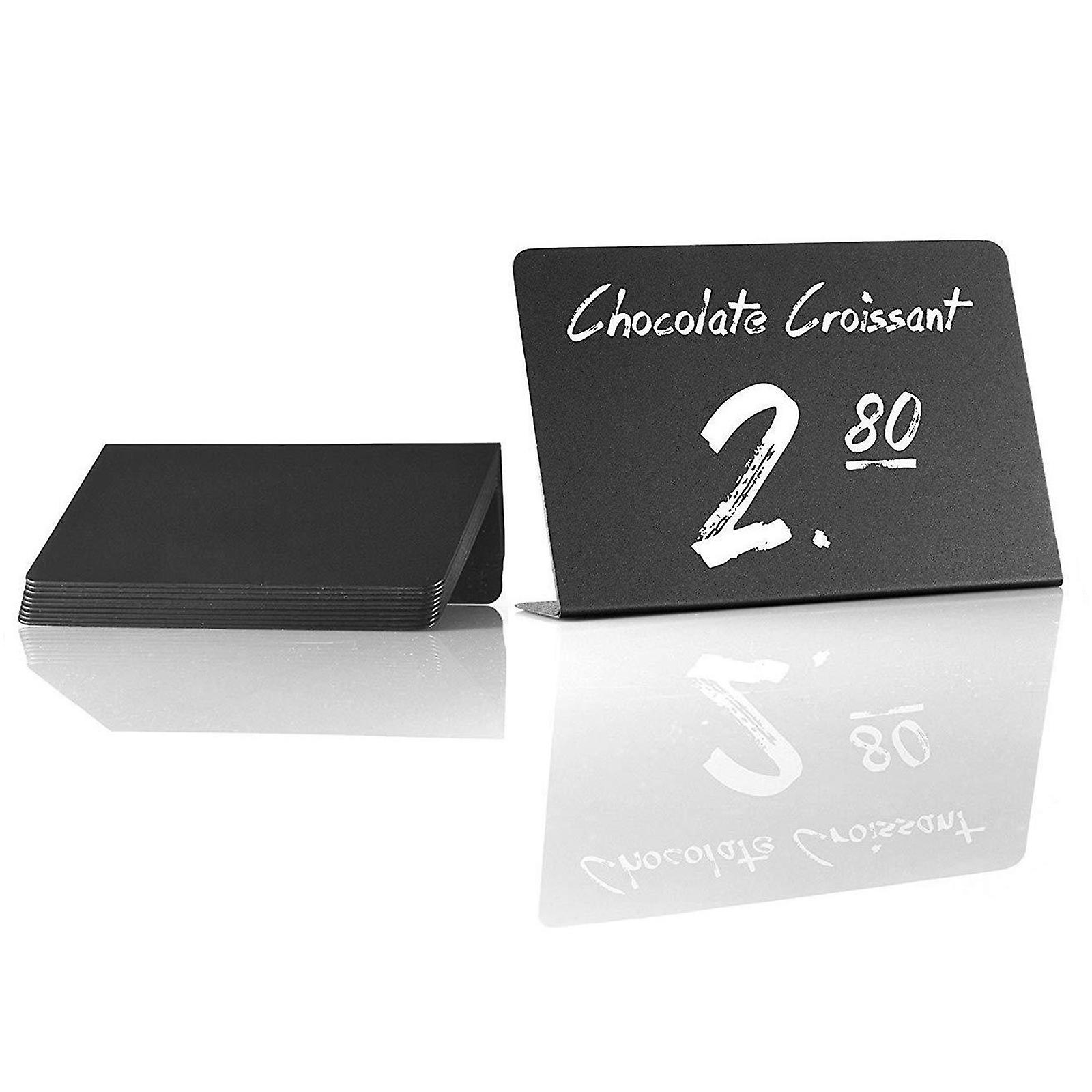10PCS Practical Blackboard Blank Sign Holder for Store Restaurant Desktop Decor