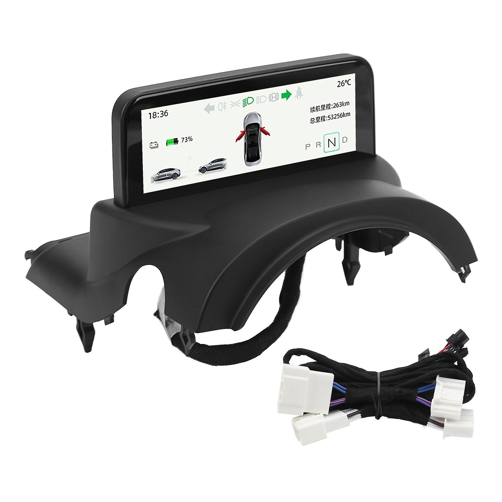 4.6in Car HUD Screen LCD Speedometer Screen Digital Dashboard Display Replacement for Tesla Model 3 Y