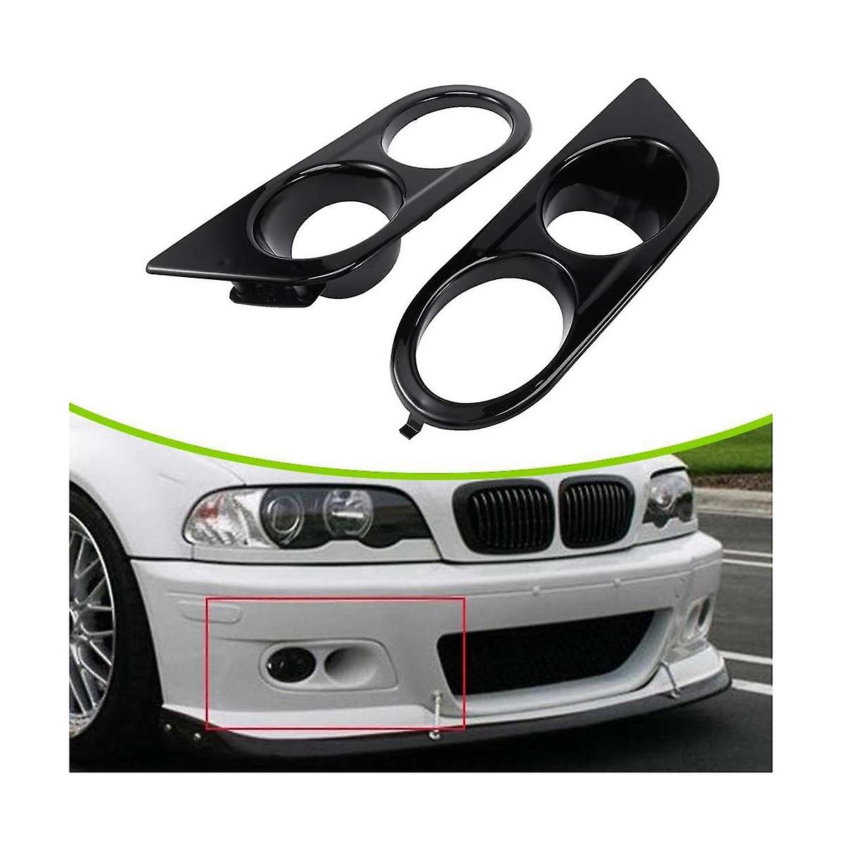 Nebelscheinwerferrahmen mit zwei Löchern Frontstoßstange Gitter Kühlergrill Automotive für 3er E46 M3 01-06 5111269 Schwarz