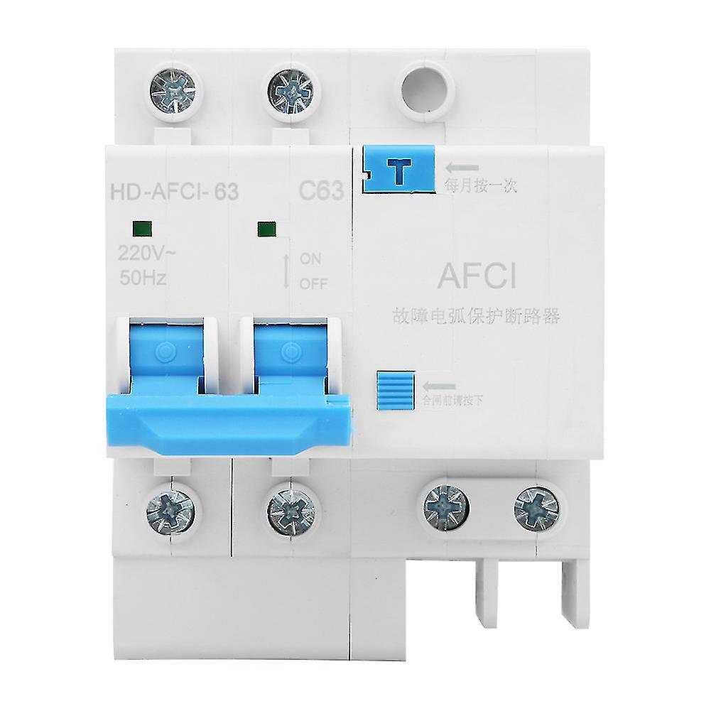 2P Arc Fault Circuit Breaker Miniature Household Current Limiting Electric Leakage Protector63a