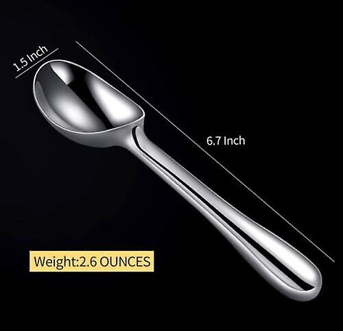 Ice Cream Scoop Stainless Steel Thickening Handle Ergonomic for Hard Ice Cream