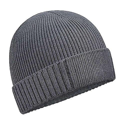 Beechfield Unisex Adult Organic Cotton Engineered Patch Beanie