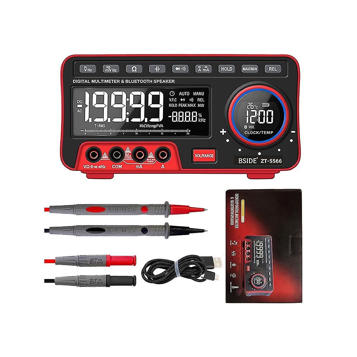 - Auto-range Digital Multimeter With 19999 Counts Lcd Display Ac/ Current Continuity Test
