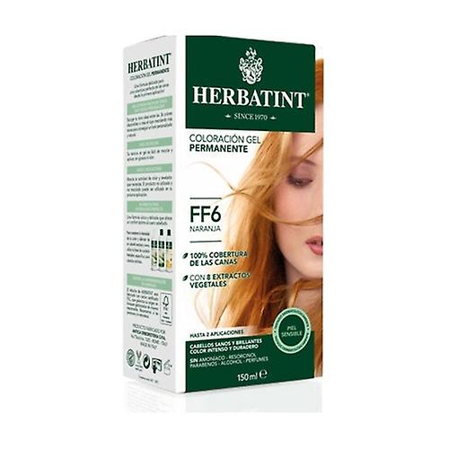 Permanent Hair Dye Gel FF6 Orange 150 ml