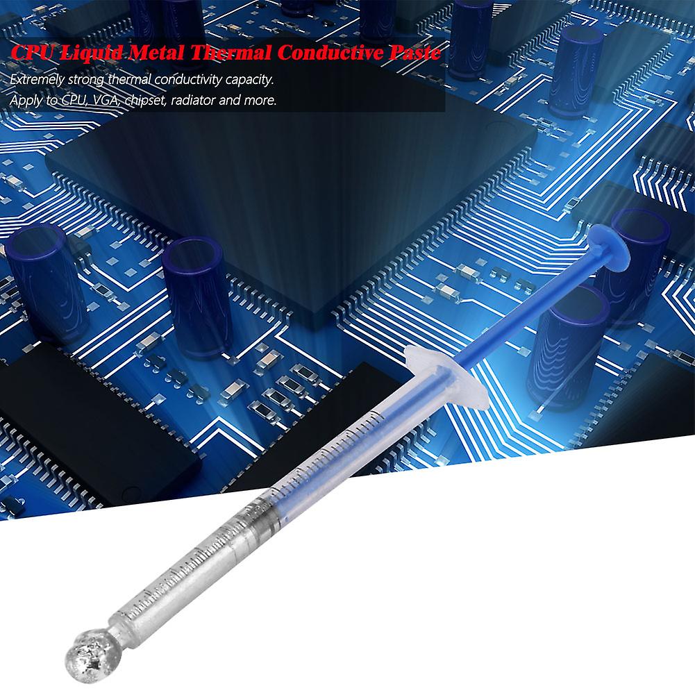 CPU Liquid Metal Thermal Conductive Paste Contains Silver 0.5ml 3g