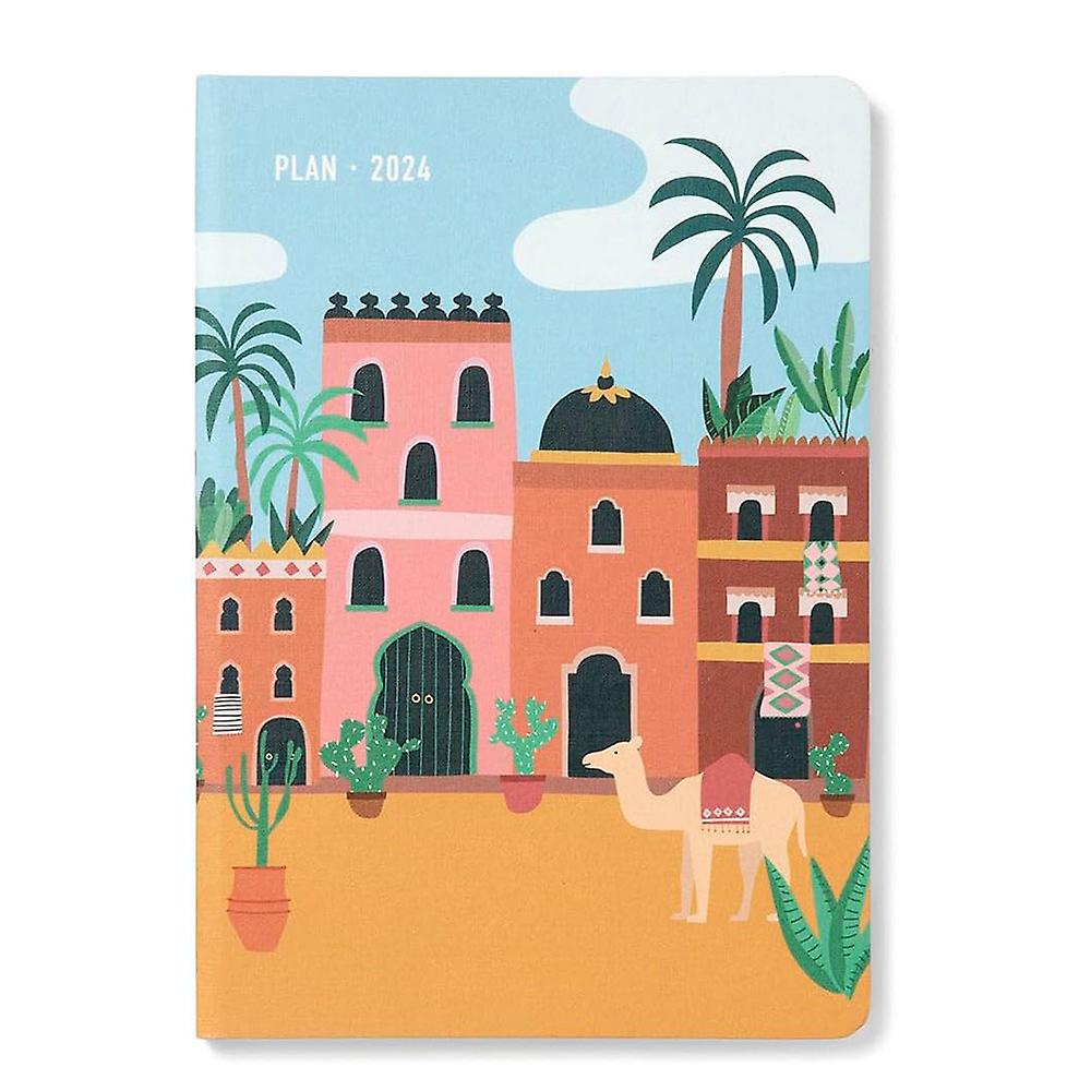 Letts 2024 Wanderlust A5 Weekly Planner Diary in Aesthetic Marrakech Design