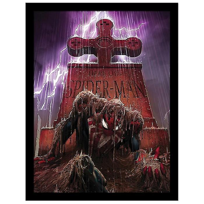 Spider-Man Gravestone Framed Poster