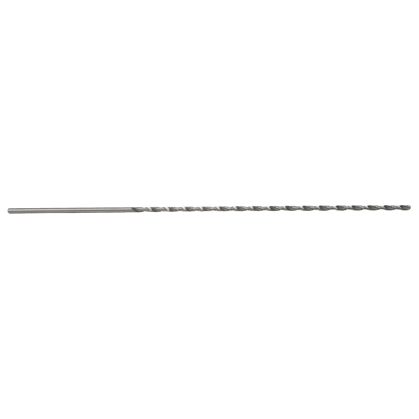Hss Straight 4mm Twist Head 300mm Long Drill Bit Silver Tone