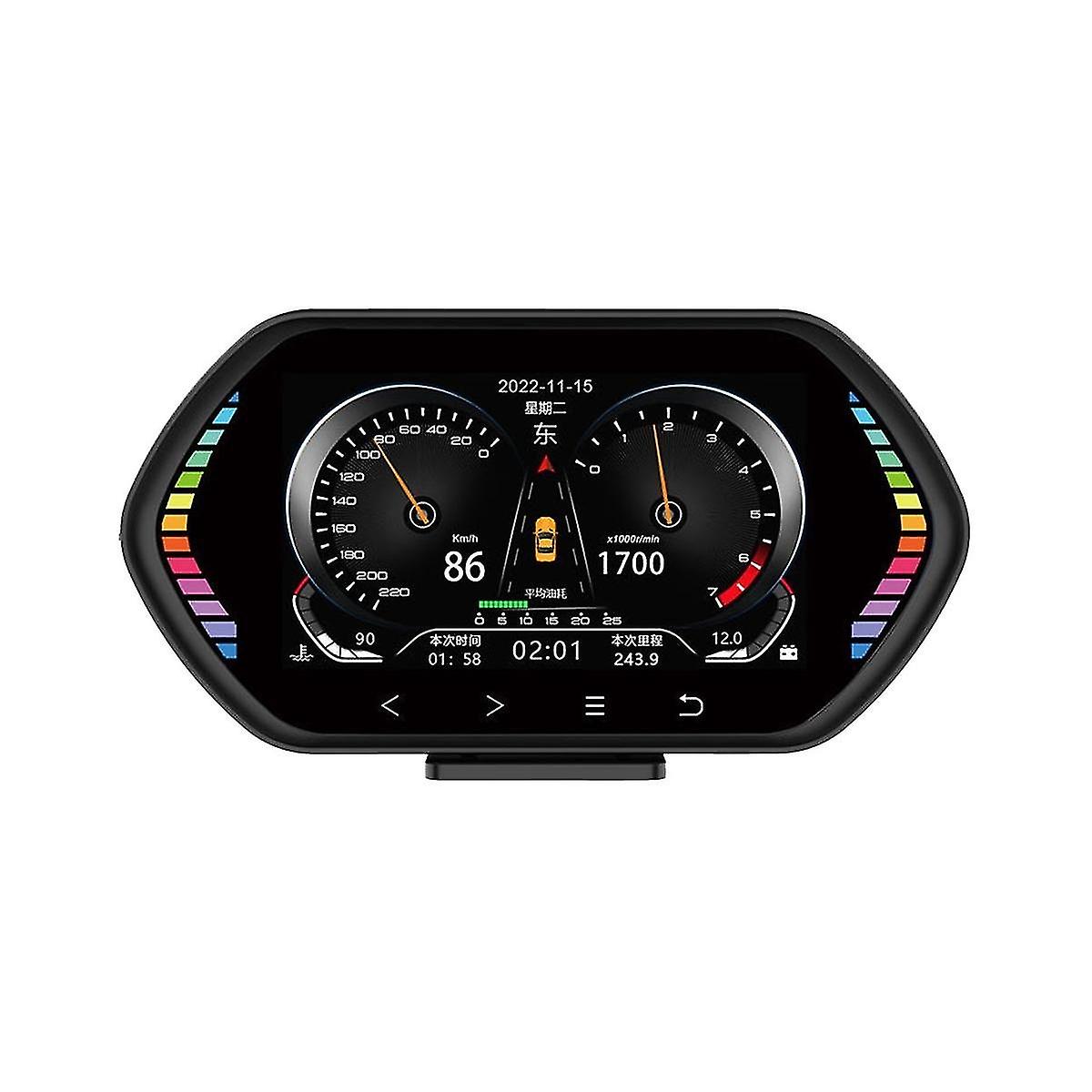 F12 Universal Hud Head-up-Display Obd2 Gps Tachometer Intelligenter Neigungsmesser Autozubehör