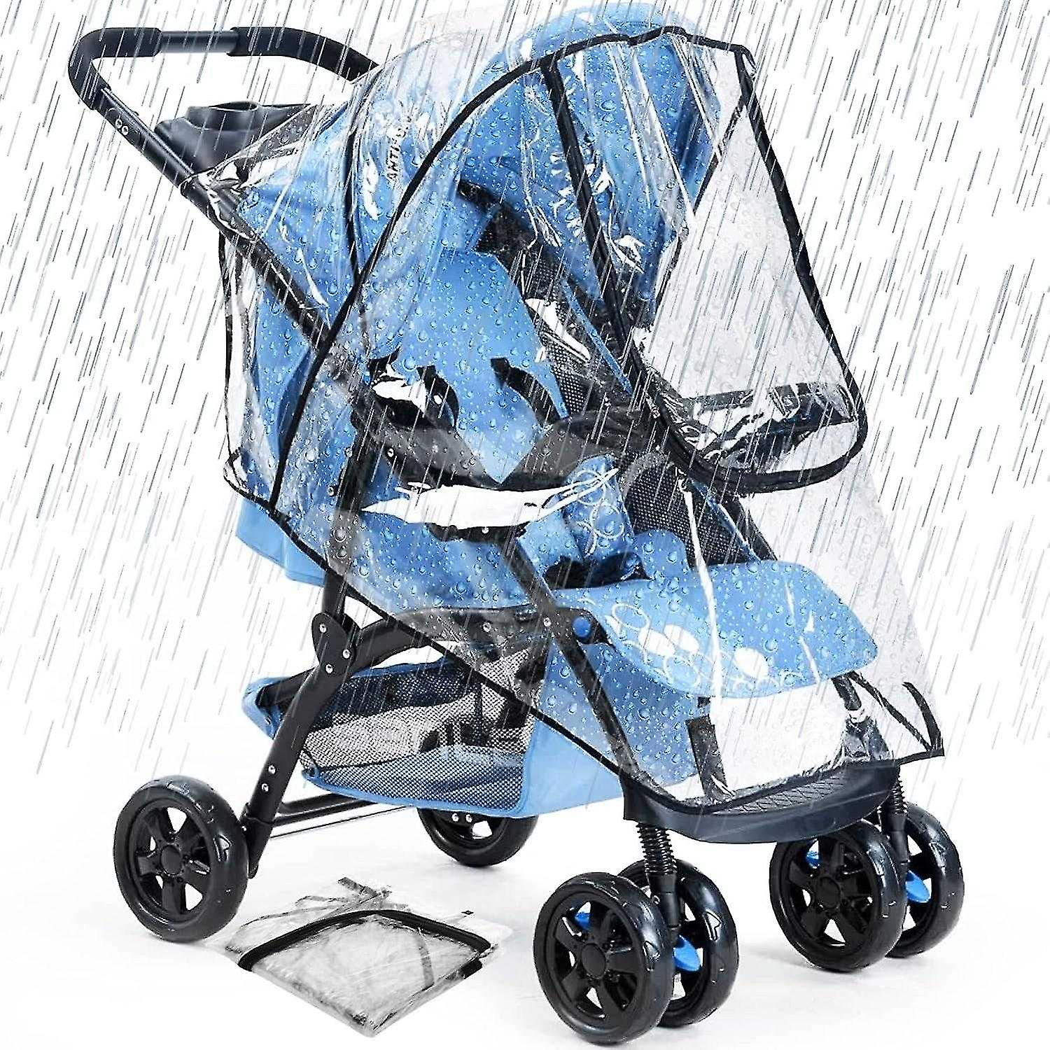 Universal Stroller Rain Cover - Waterproof and Durable - Gets Through All Seasons