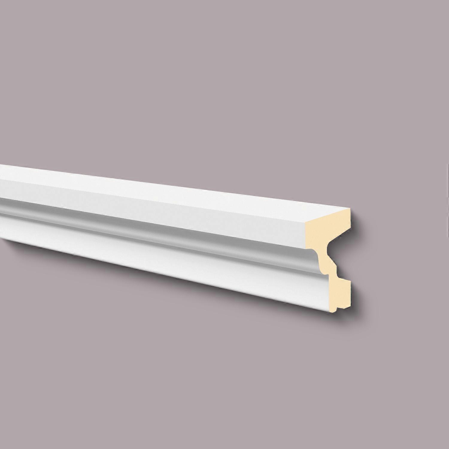 NMC 1 x window sill FA12 DOMOSTYL 200 cm x 6 cm x 9 cm white polyurethane rigid foam pre-primed light, robust, extremely dimensionally accurate