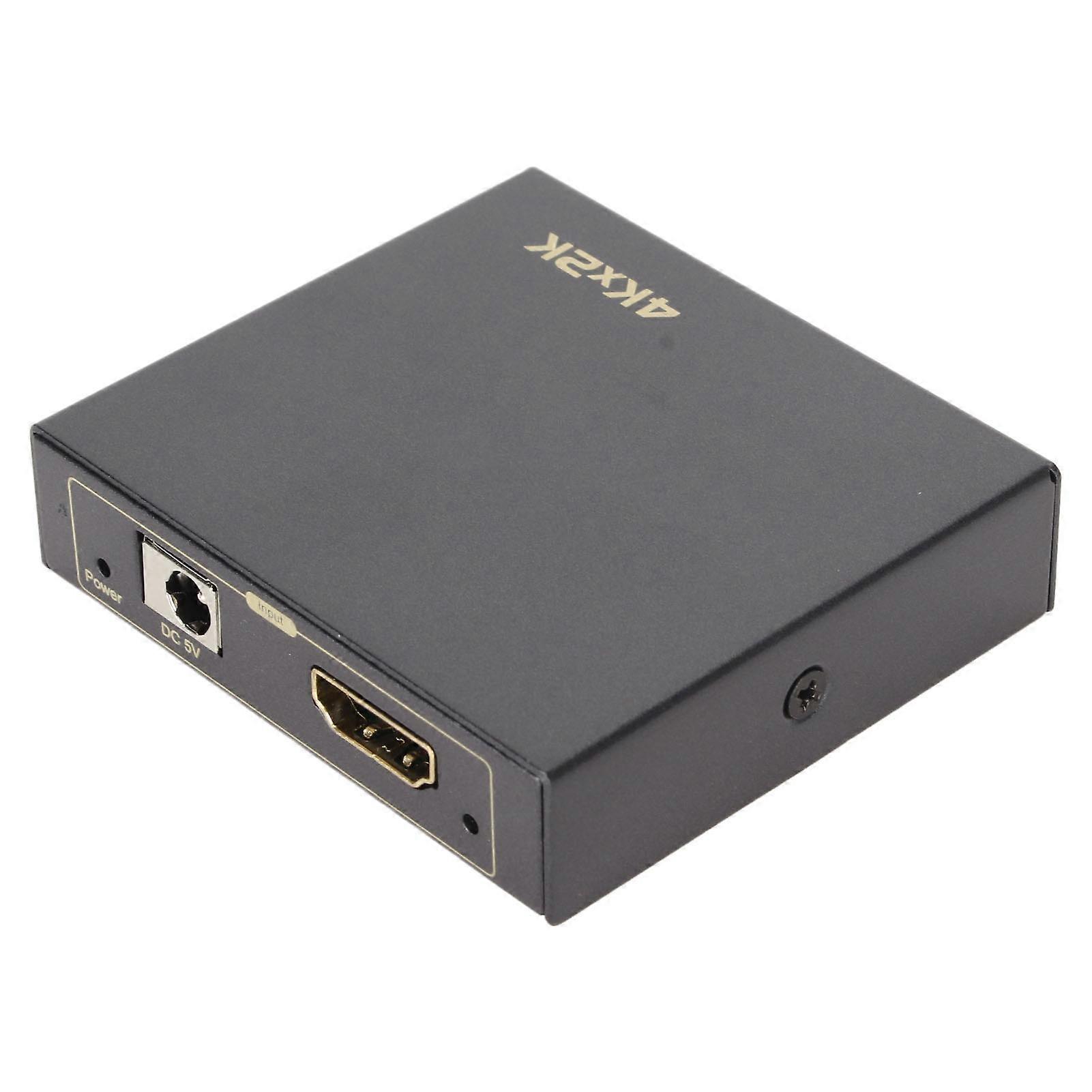 HD Multimedia Interface Extractor Version 1.4 4K 30Hz Fiber Optic 5.1 3.5mm Output Sound Extractor Converter 100‑240V EU Plug 