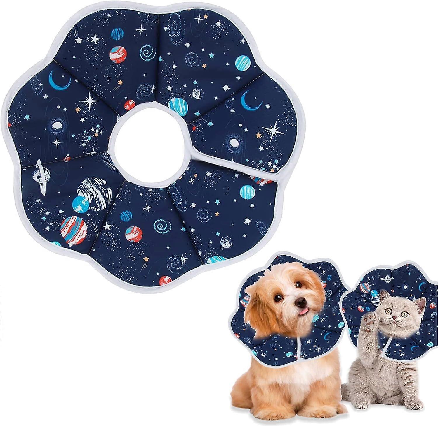 Cat Dog Collars, Cat Anti-Bite Protection Collars, Cat Recovery Cone, Soft and Comfortable Neck Pillow, Adjustable Comfy Cone Recovery Collar for Cats