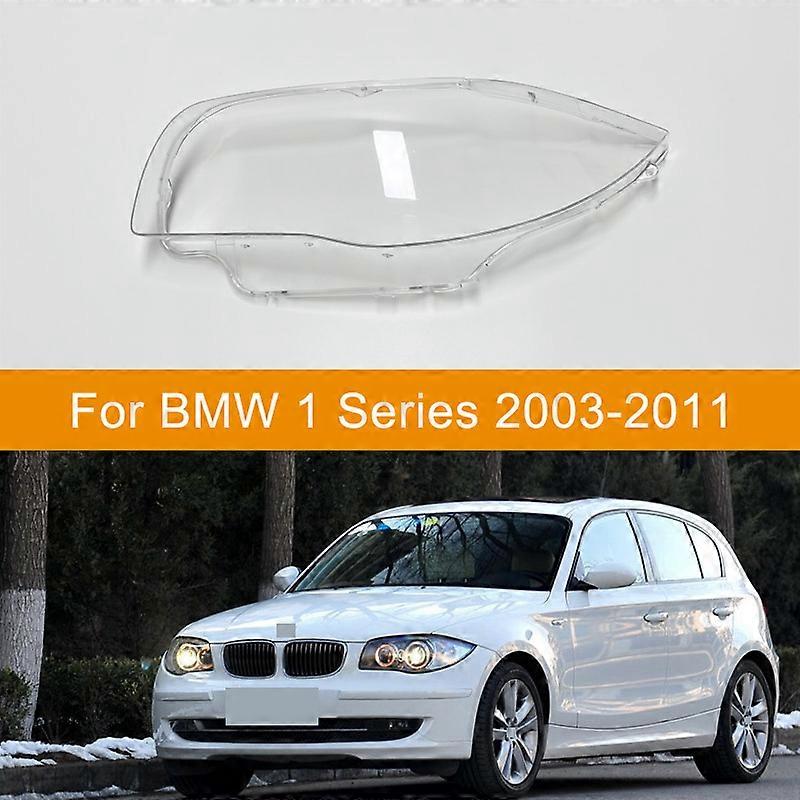 Car Front Headlight Lens Cover For BMW 1 Series E81 E82 E87 E88 2003-2011 Clear HeadLight Shell Transparent Lightshade