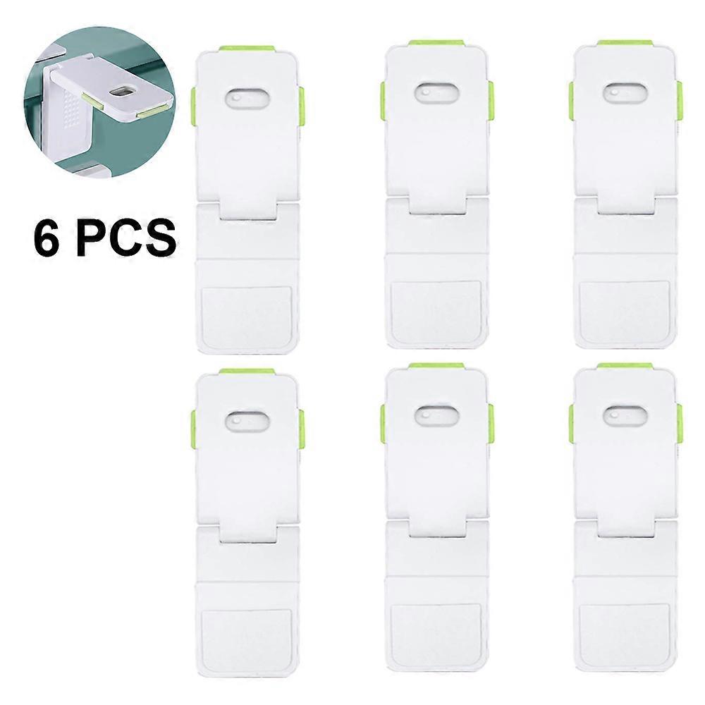 New Version Child Safety Locks 6pcs. Baby Proof Cabinets, Drawers with Easy Adjustable Strap Length, Double Lock Option, Easier Latch for Adults to Op