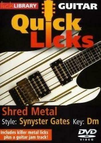 Lick Library Guitar Quick Licks - Synys DVD - Region 2