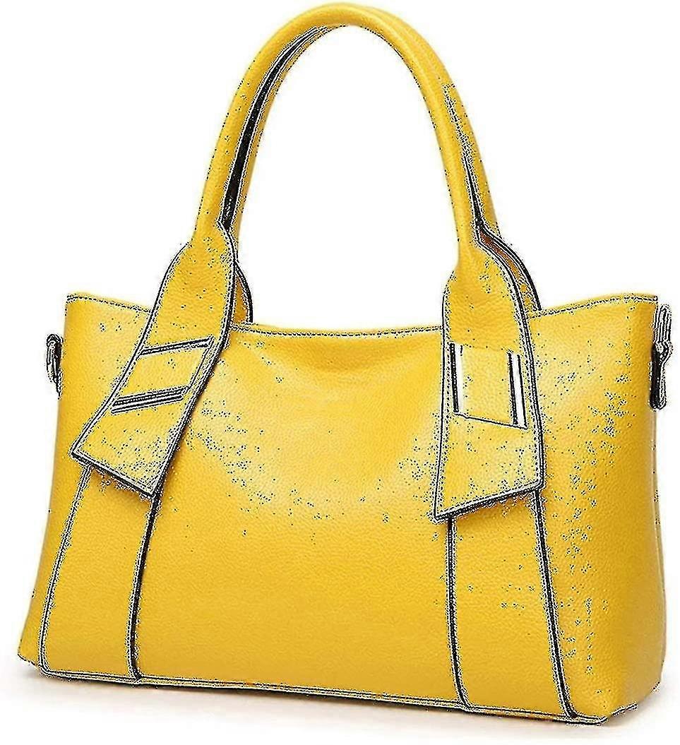 Mode Synthétique Cuir Sac à Main Messager Sac Pour Femmes Sac à Main Jaune