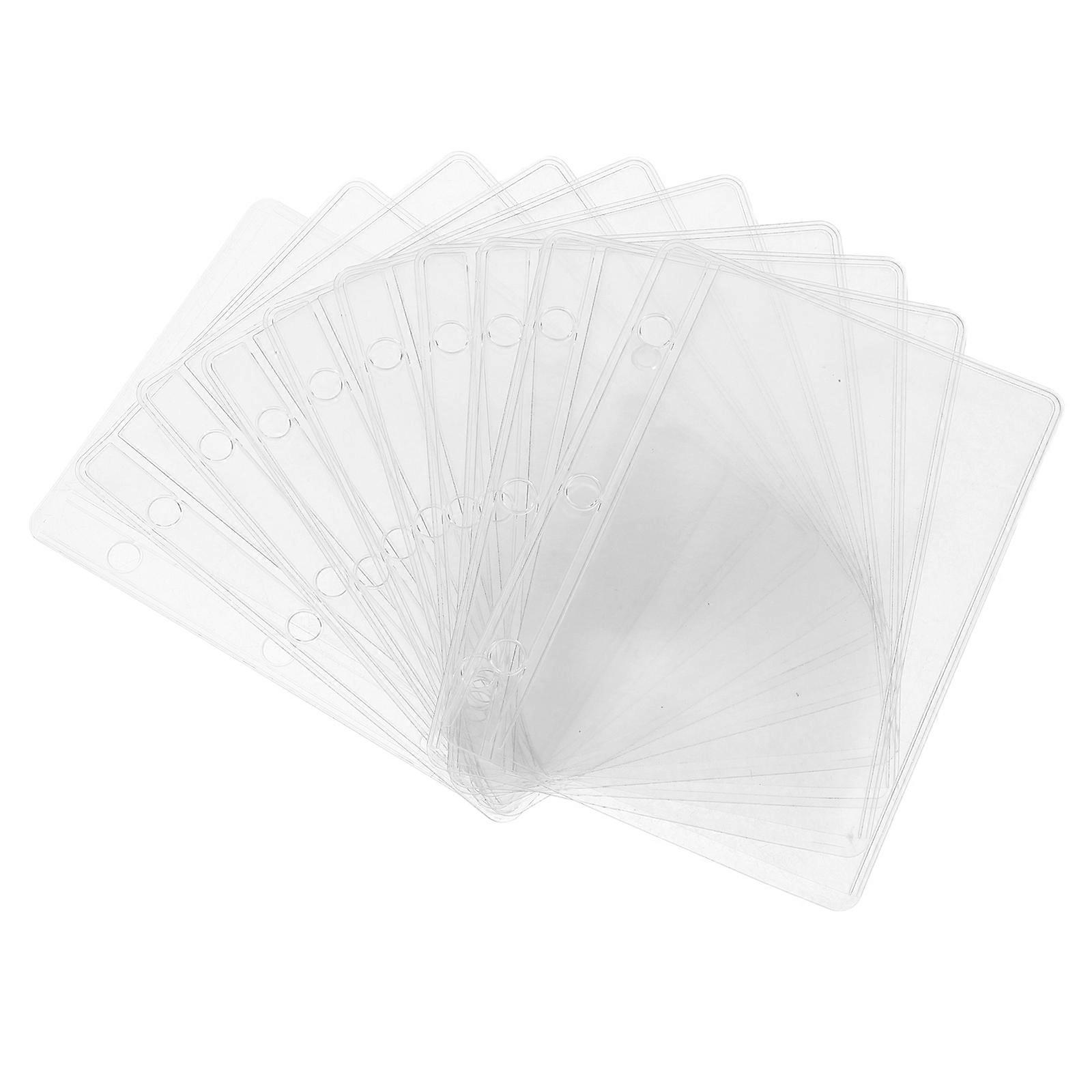 10Pcs Budget Binder Pockets Replaceable Binder Pockets Binder Insert Pouches Loose Leaf Pouches