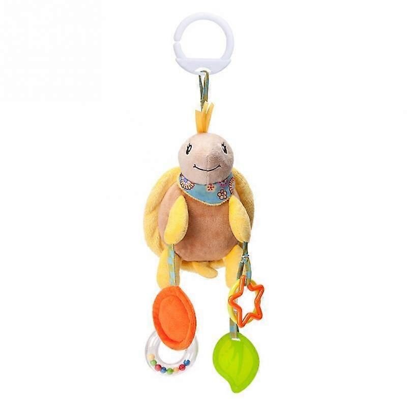 Peluche éléphant en peluche avec clochette, hochet intégré, jouet sensoriel pour nouveau-né, tout-petit, cadeau pour bébé - Hochets et mobiles pour bébé