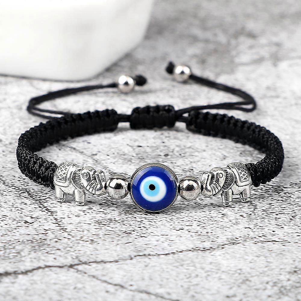 Τουρκικό βραχιόλι Evil Eye Για Γυναίκες Άνδρες Lucky Πλεγμένο Κόκκινο Κορδόνι Retro Elephant-Yvan