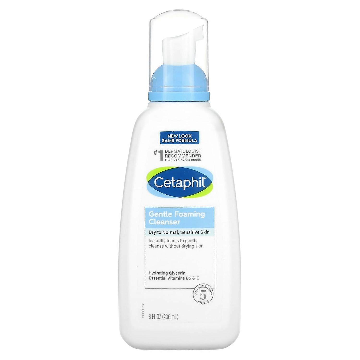 Cetaphil, Gentle Foaming Cleanser, Fragrance Free, 8 fl oz (236 ml)