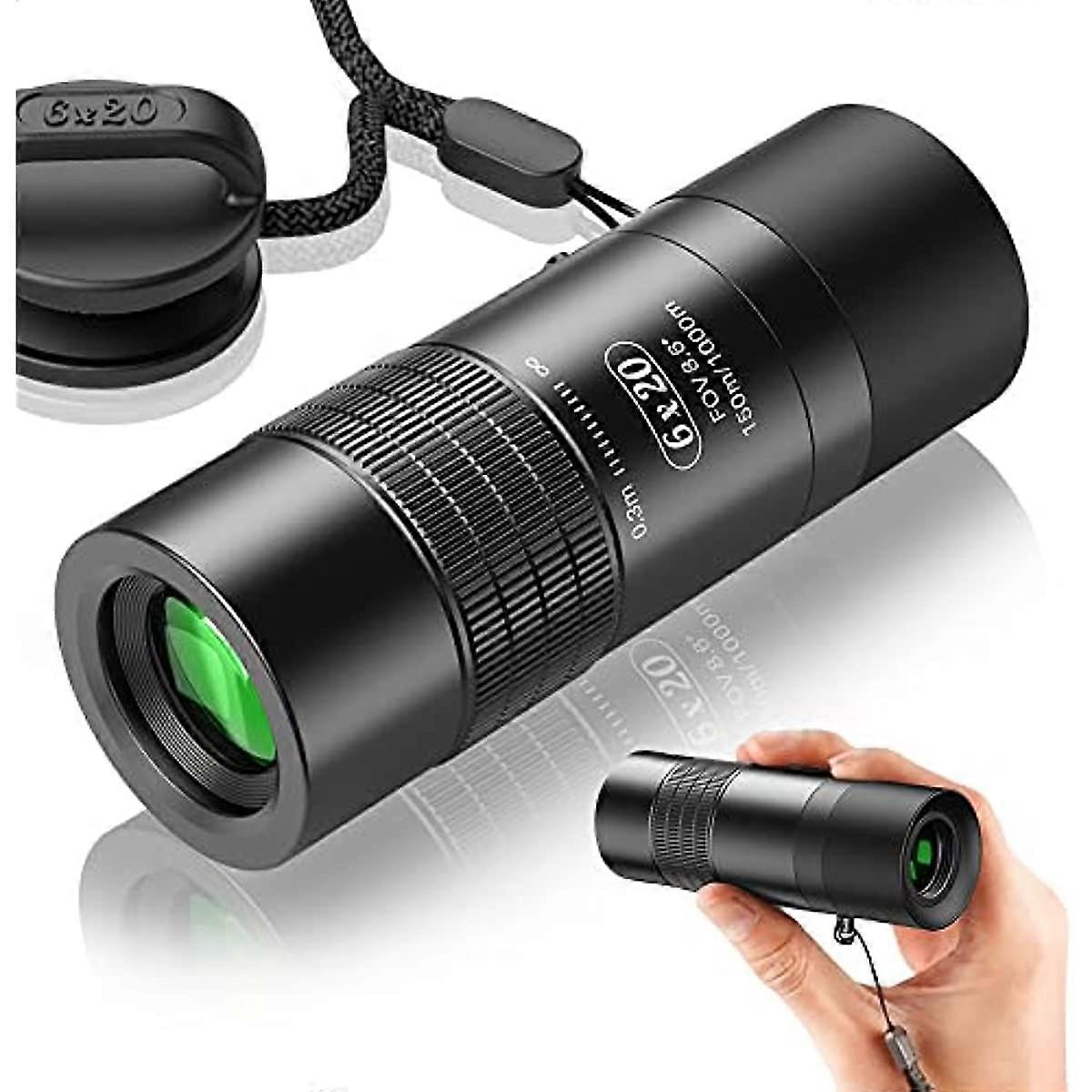 APEXEL HD Close Focus Monocular Telescope Lens 6X20M Mini Monoculars Scope Prism BAK4 Compact Monocular for Bird Watching Hunting