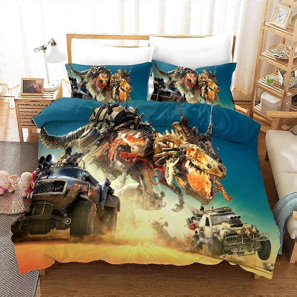 Mechanical Dinosaur Bedding Sets Digital Printing Color Bedding Pieces  Duvet Cover and Pillowcase) 135*200 CM