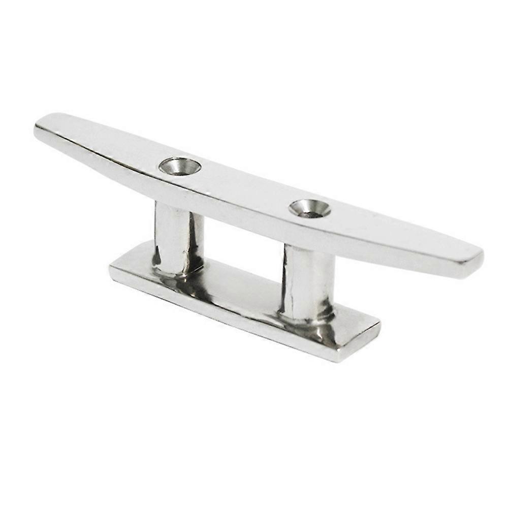 8 Inch Open Base Boat Cleat 316 Stainless Steel Hardware Boat Cleats for Marine Boat Deck Rope Tie