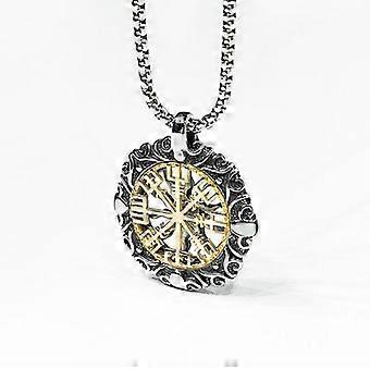 De nieuwste retro klassieke viking kompas zon hanger ketting mannen en vrouwen persoonlijkheid mode-sieraden