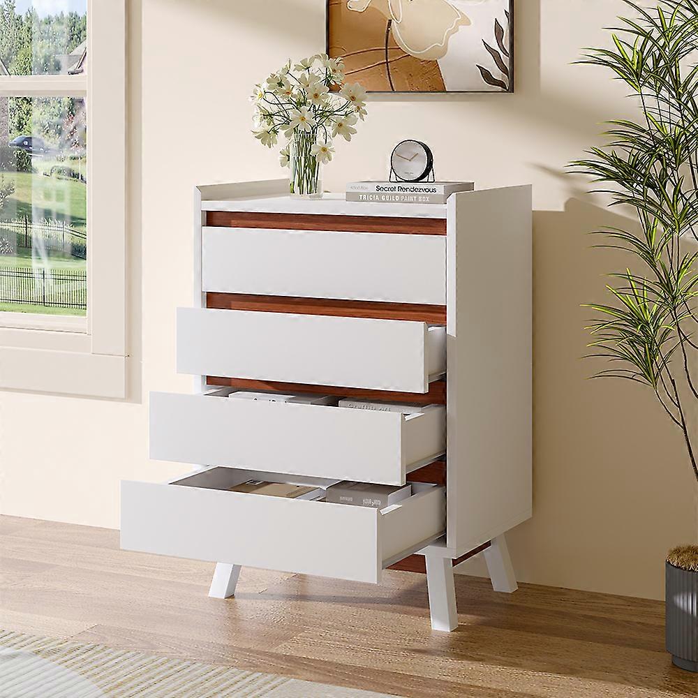 4-Tier Bedroom Chest Storage Cabinet