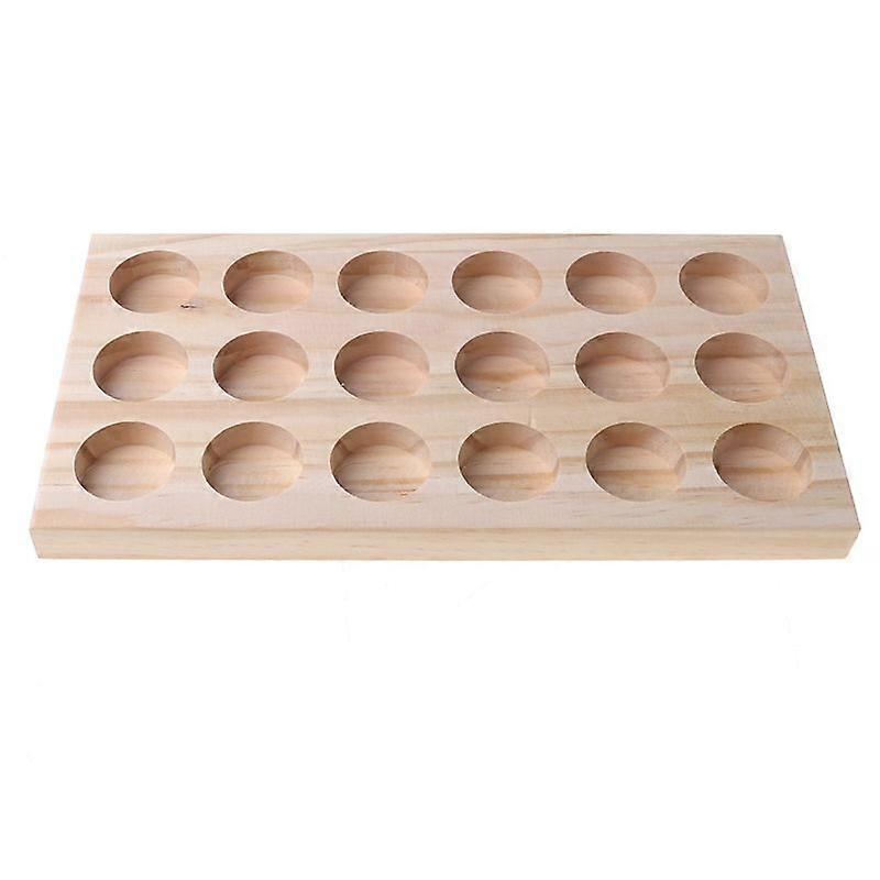 for Creative Natural Wood Essential Oils Box Bottles Display Rack