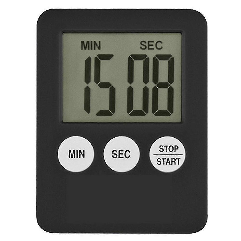 Super Thin Lcd Digital Screen Kitchen Timer Square Cooking Count Up Countdown Alarm Magnet Clock