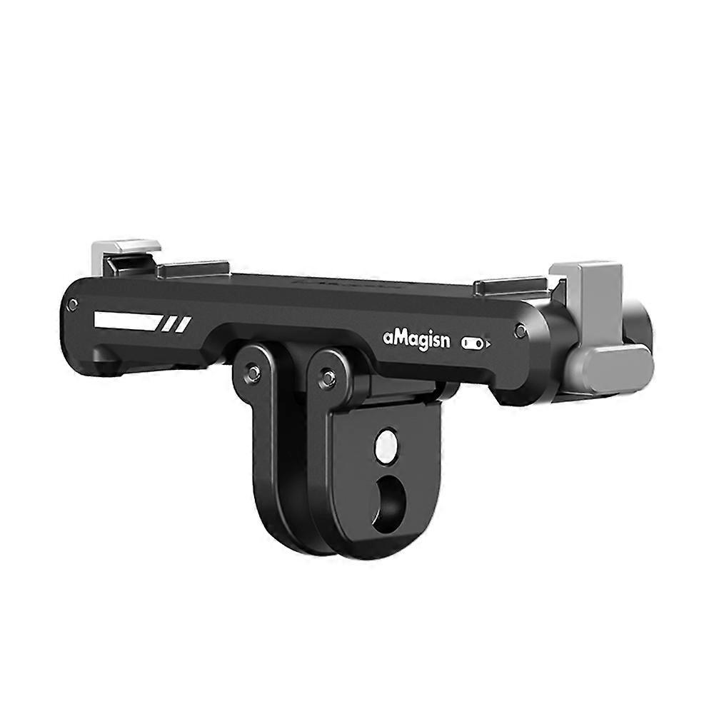 aMagisn AG11 Magnetic Quick Release Mount Base for Action Camera Aluminum Alloy Camera Mount with Magnetic Plate Universal 1/4in Interface & Sports