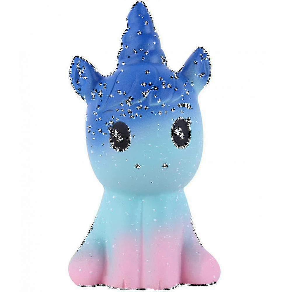 12 Inch Large Slow Rising Squishy Toys, Giant Unicorn Scented Doll(blue)