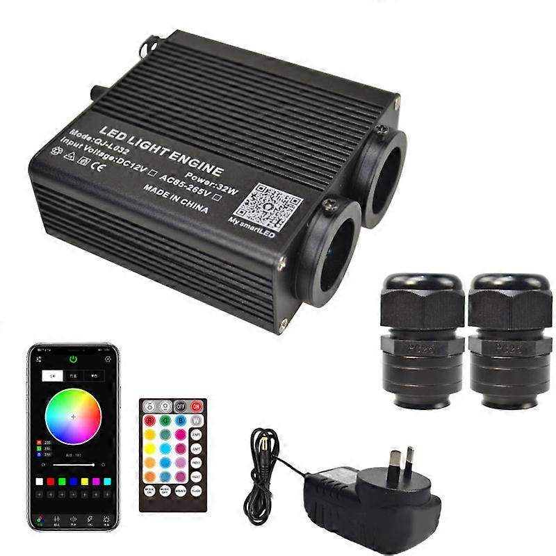 Fiber Optic Lights Engine APP + Music + Remote Control 13+10 Lighting Effect Car/Home Use for Star Ceiling 32W New