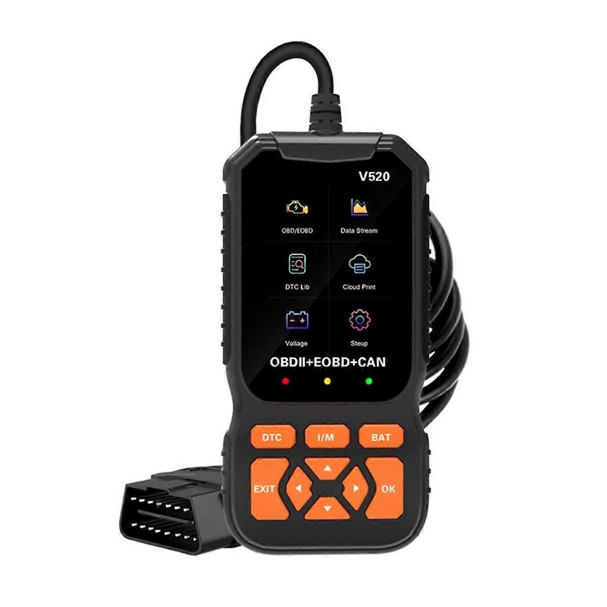 OBD2 Scanner Live Data Professional Mechanic OBDII Diagnostic Code Reader Tool for Check Engine