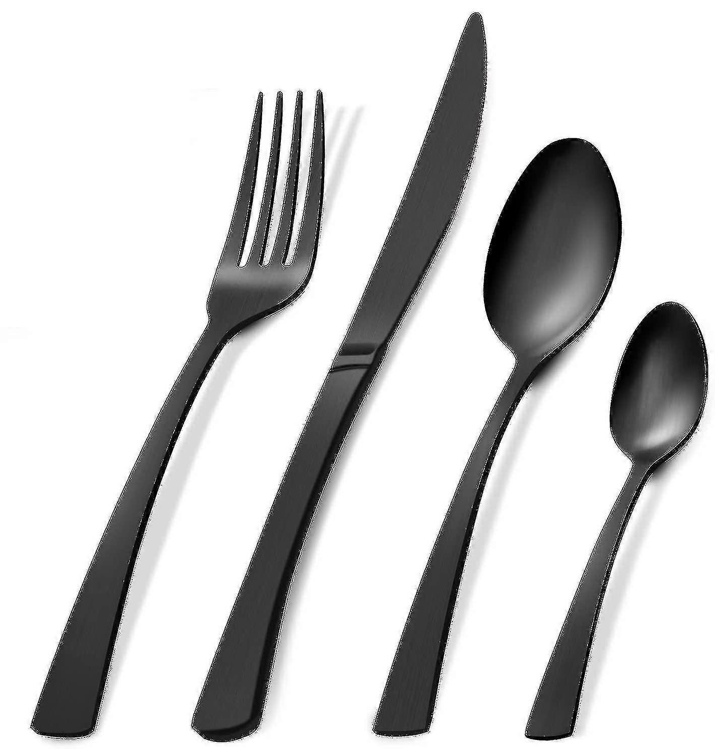 Ensemble de couverts, Ensemble de couverts en acier inoxydable de 16 pièces, Service pour 4 -z