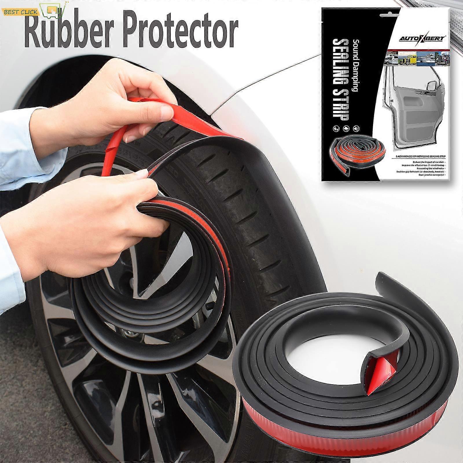 3meter Car Fender Flare Wheel Eyebrow Protector Arch Extenders Moulding Trim Camper Shells Rubber Seal Strip Diy Scratch Proof