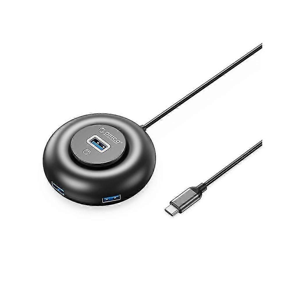 Portable Supports Hot-swappable Transport-stable Usb 3.0 Hub Circular Hub Docking Stations,black Y