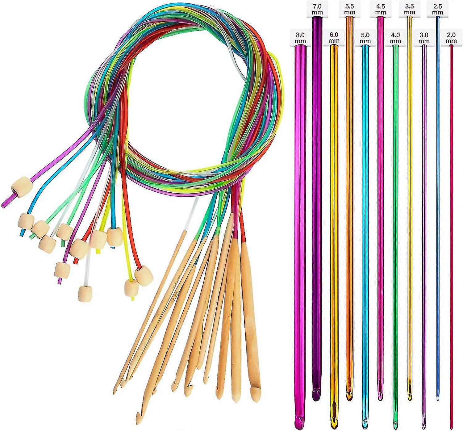 23 Pieces With Pearls And Hooks In Multicolored Afghan Aluminum Multicolor Of 2-8 Mm