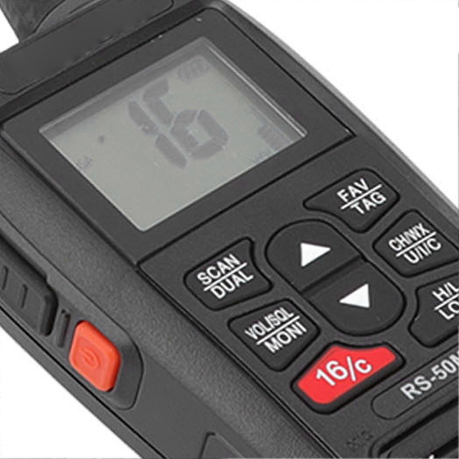 Handheld 2 Way Radio IP67 Waterproof Walkie Talkies Floating Marine FM Transceiver AC100240V US Plug