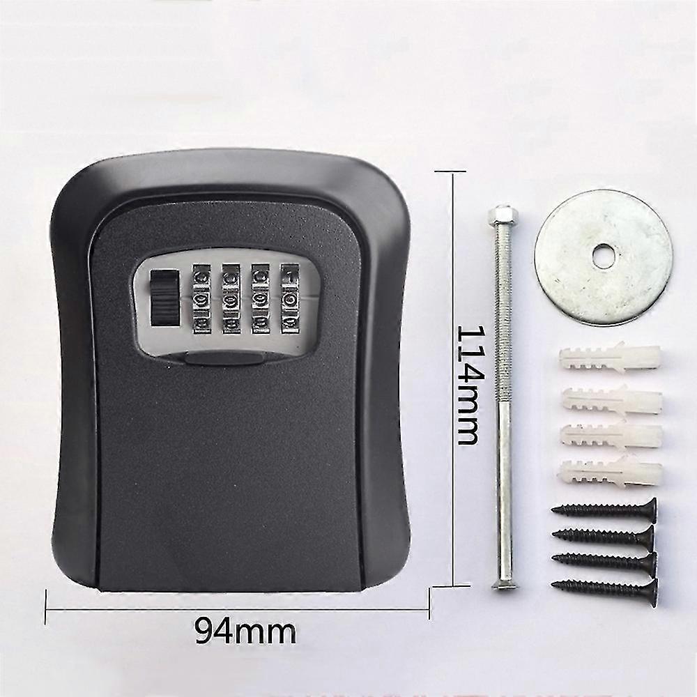 Key Storage Lock Box Safe Security Storage Combination Wall Mount Lock Box